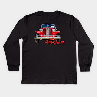 1949 Willys Jeepster Convertible Kids Long Sleeve T-Shirt